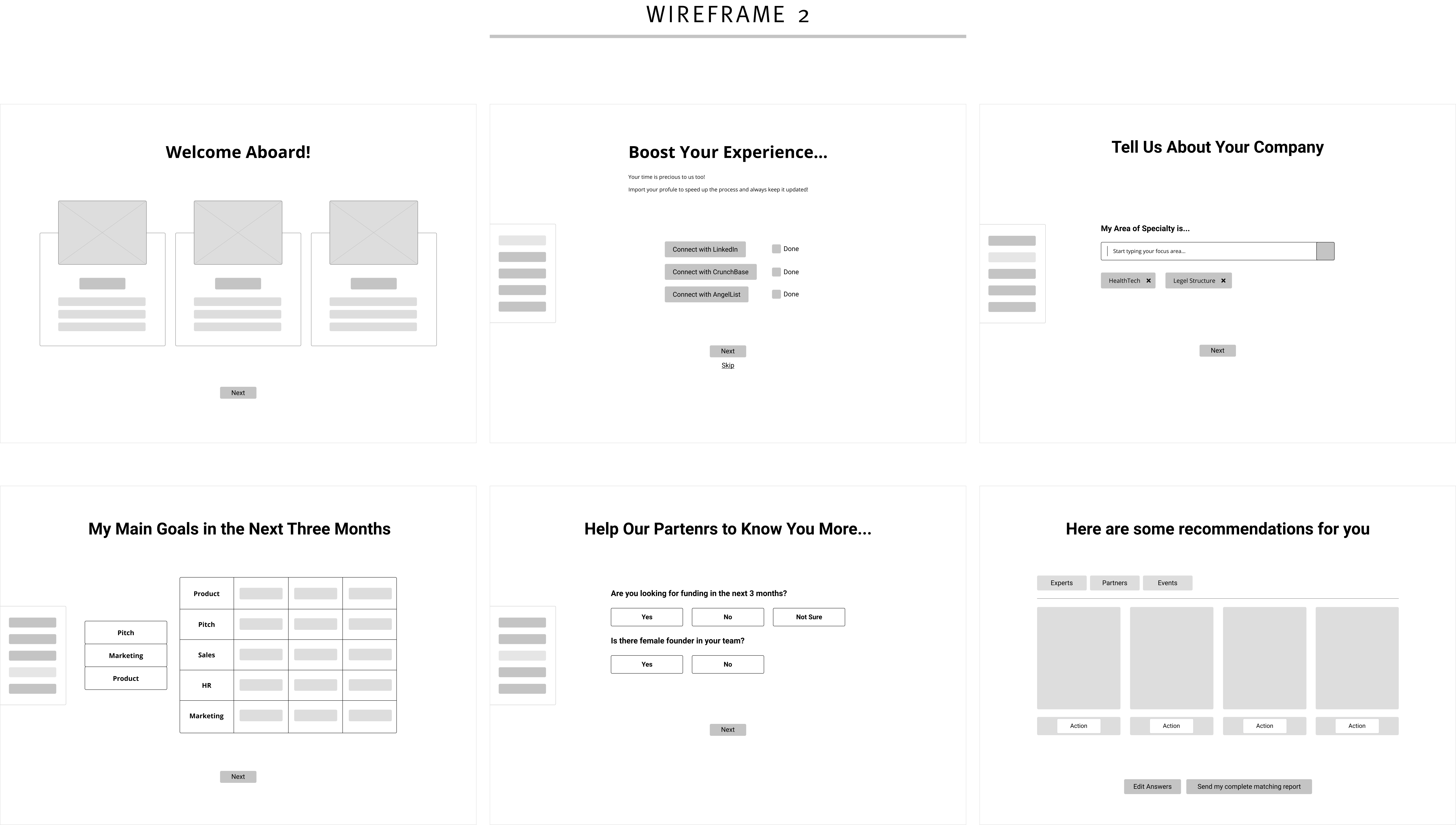 Wireframes